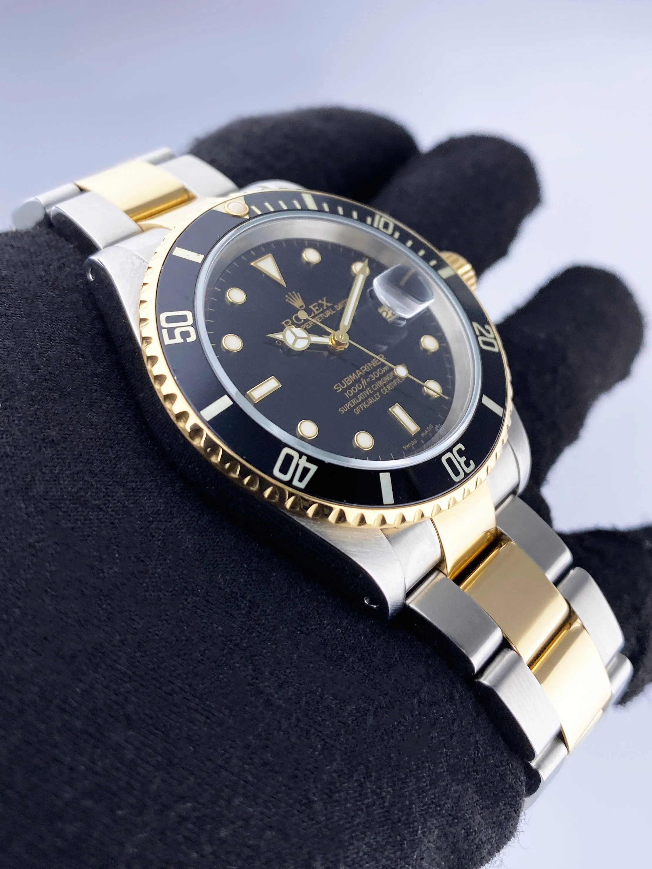 Rolex Submariner Date 16613 Two-Tone Mens Watch