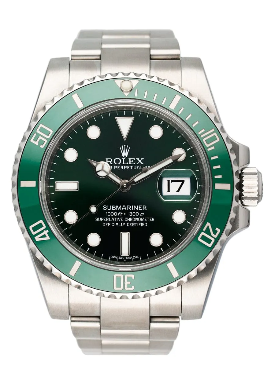 Rolex Submariner Date Hulk 116610LV Mens Watch Box Papers