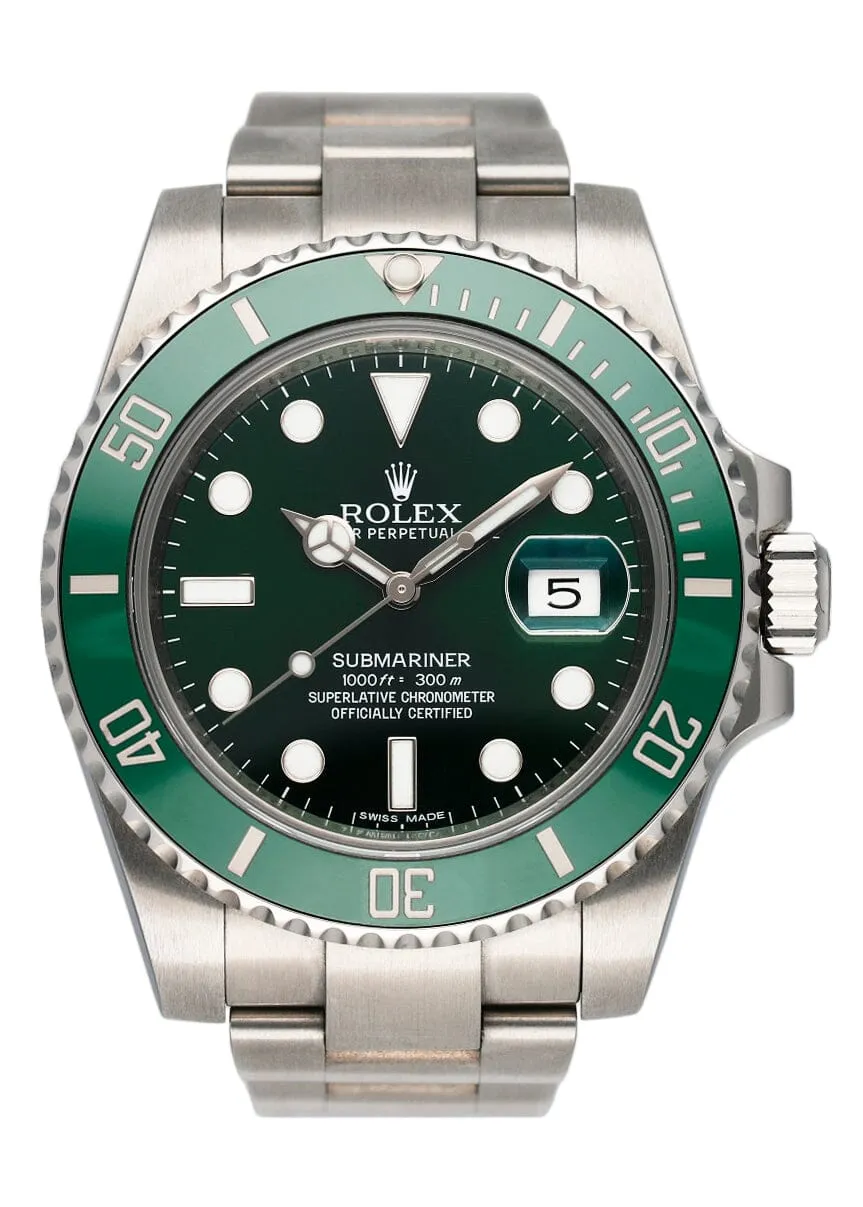 Rolex Submariner Date Hulk 116610LV Mens Watch Box Papers