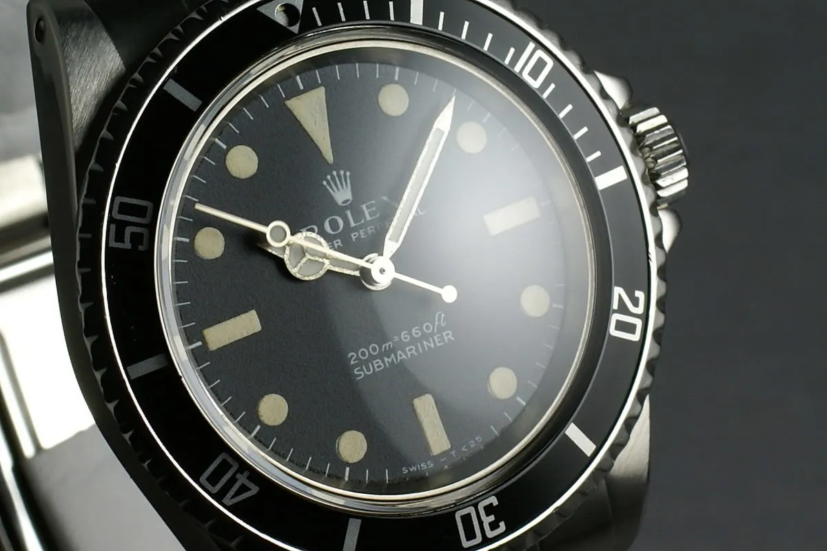 Rolex Submariner Dial  5513 Meters First with box and papers