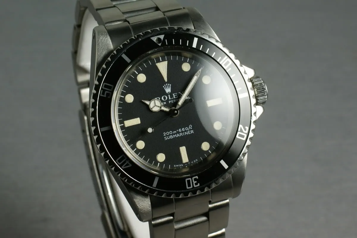 Rolex Submariner Dial  5513 Meters First with box and papers
