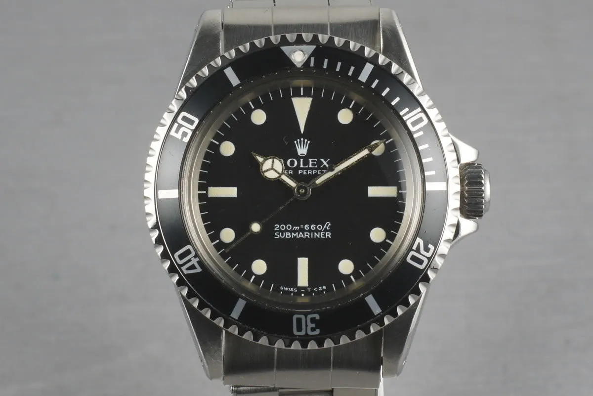 Rolex Submariner Dial 5513 Meters First