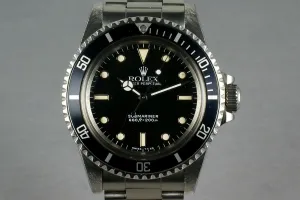 Rolex Submariner Dial  5513 WG surrounds with sales receipt and box
