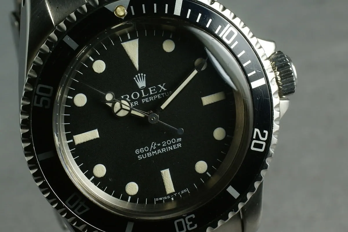 Rolex Submariner Dial Ref: 5513 with box and papers and service paper