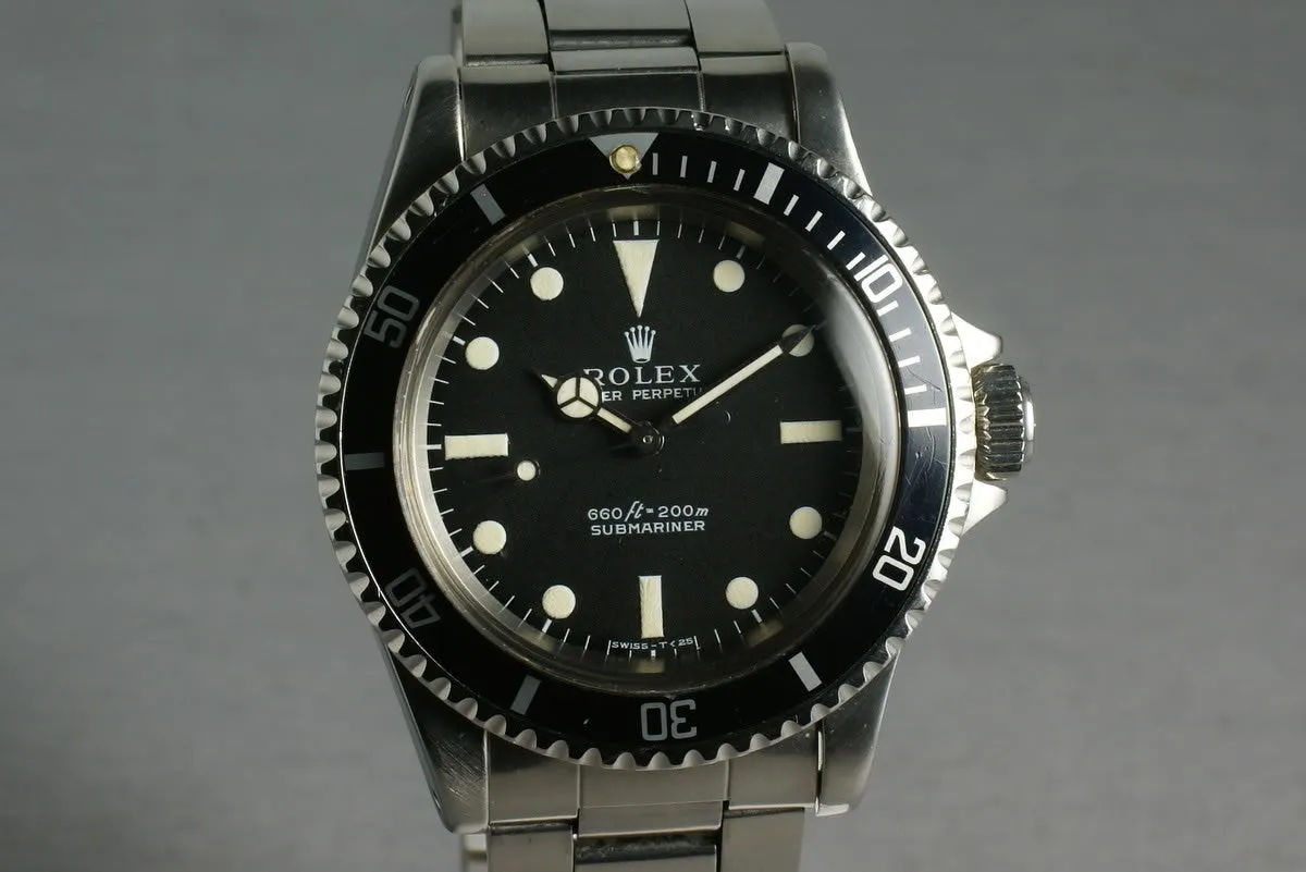 Rolex Submariner Dial Ref: 5513 with box and papers and service paper