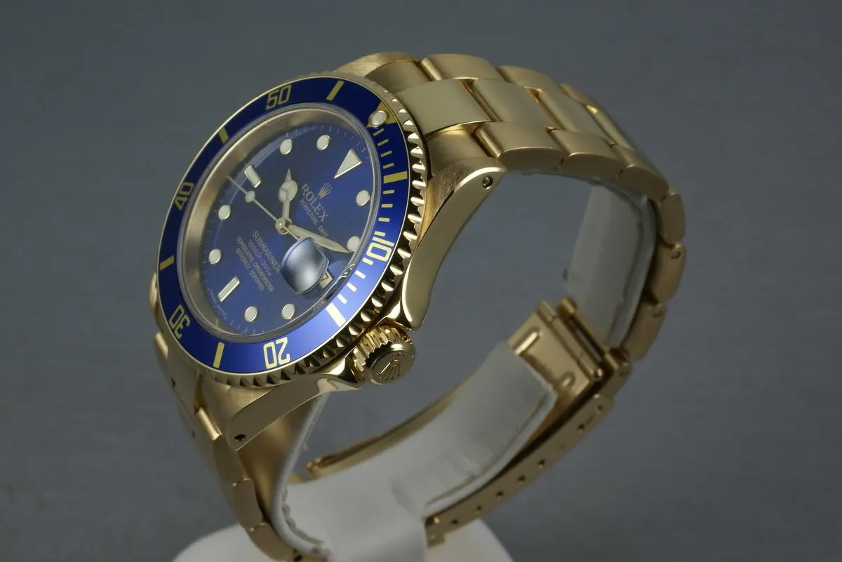 Rolex Submariner  Ref: 16618 with Service Paper