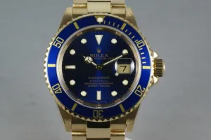 Rolex Submariner  Ref: 16618 with Service Paper