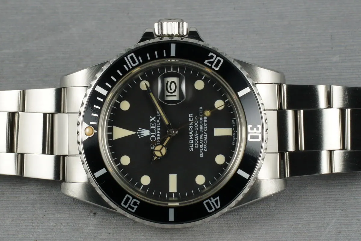 Rolex Submariner Ref: 16800 Matte Dial Box and Papers