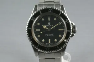 Rolex Submariner Ref: 5513 Meters First