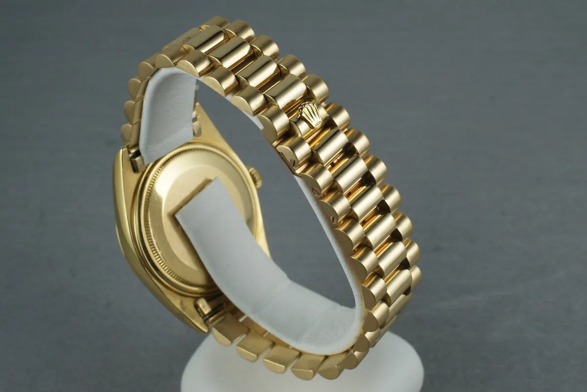 Rolex Vintage 18K YG Day Date 1803 White Dial and President Bracelet