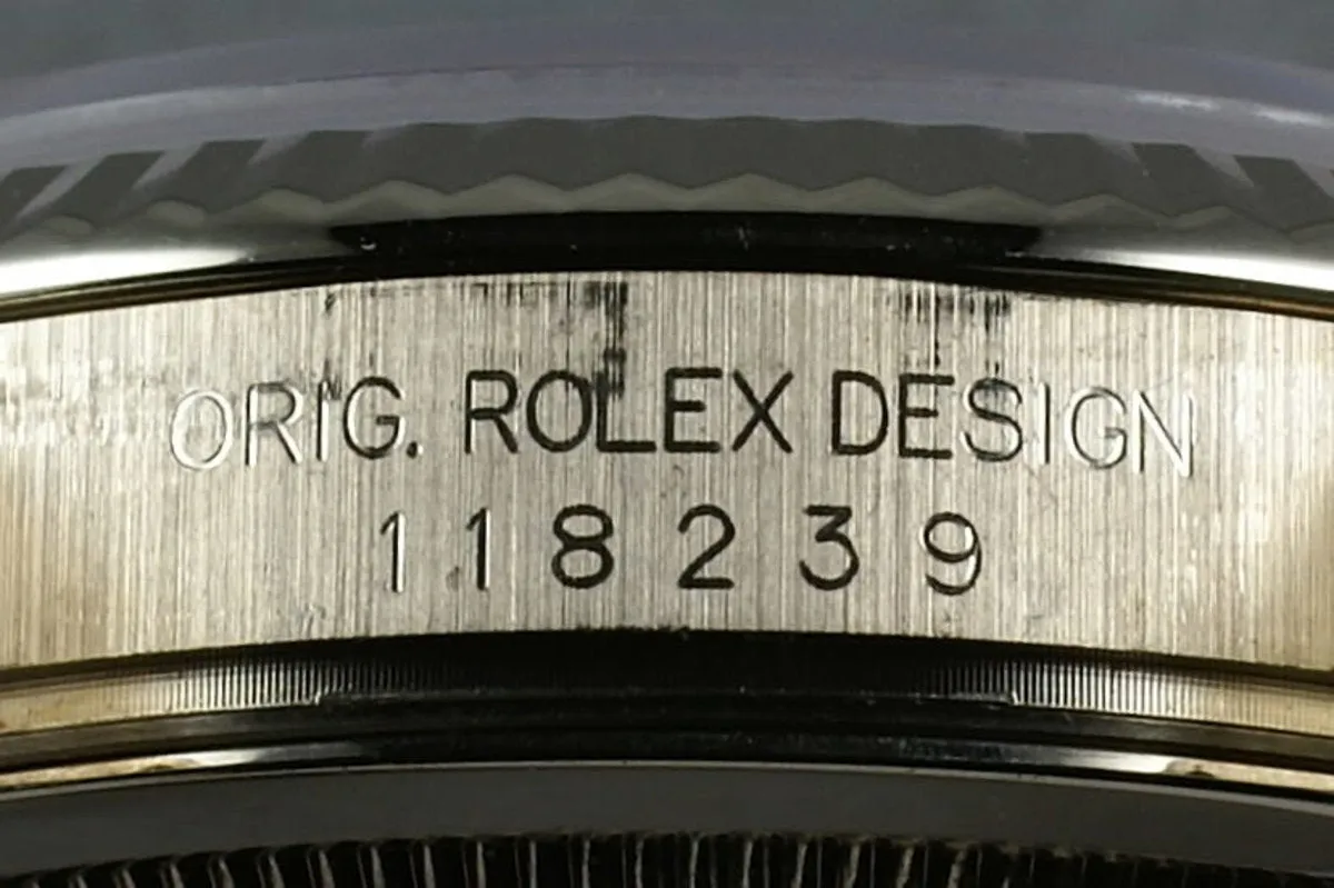 Rolex White Gold President 118239 with White Saudi Palm Tree and Sword Dial
