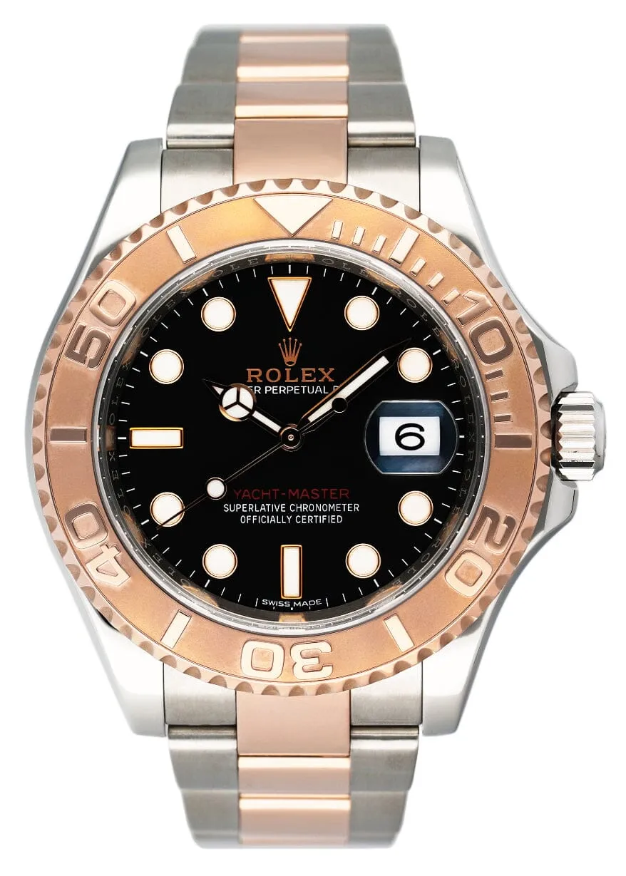 Rolex Yacht-Master 40 116621 Black Dial Mens Watch Box Papers