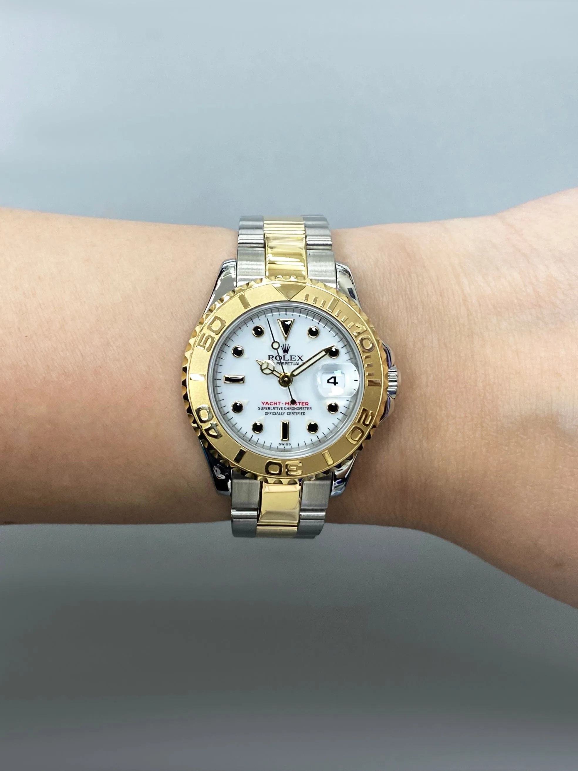 Rolex Yacht Master 69623 18K Yellow Gold & Stainless Steel Ladies Watch