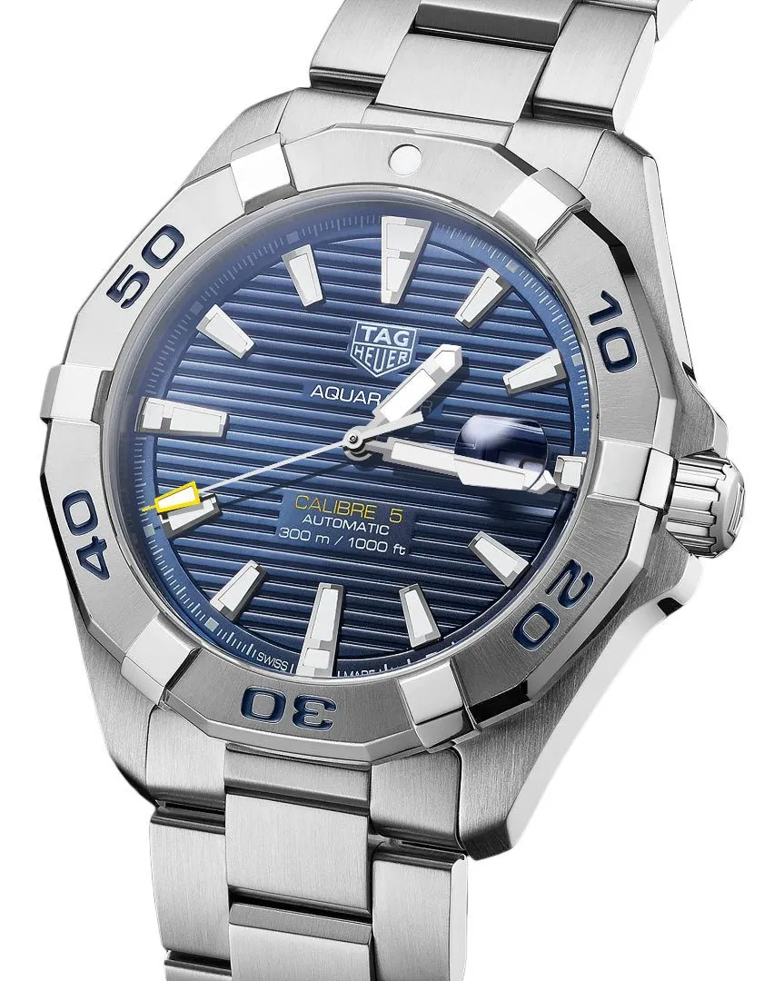 TAG Heuer Aquaracer Automatic Stainless Steel Blue Dial Date Divers Mens Watch WBD2112.BA0928