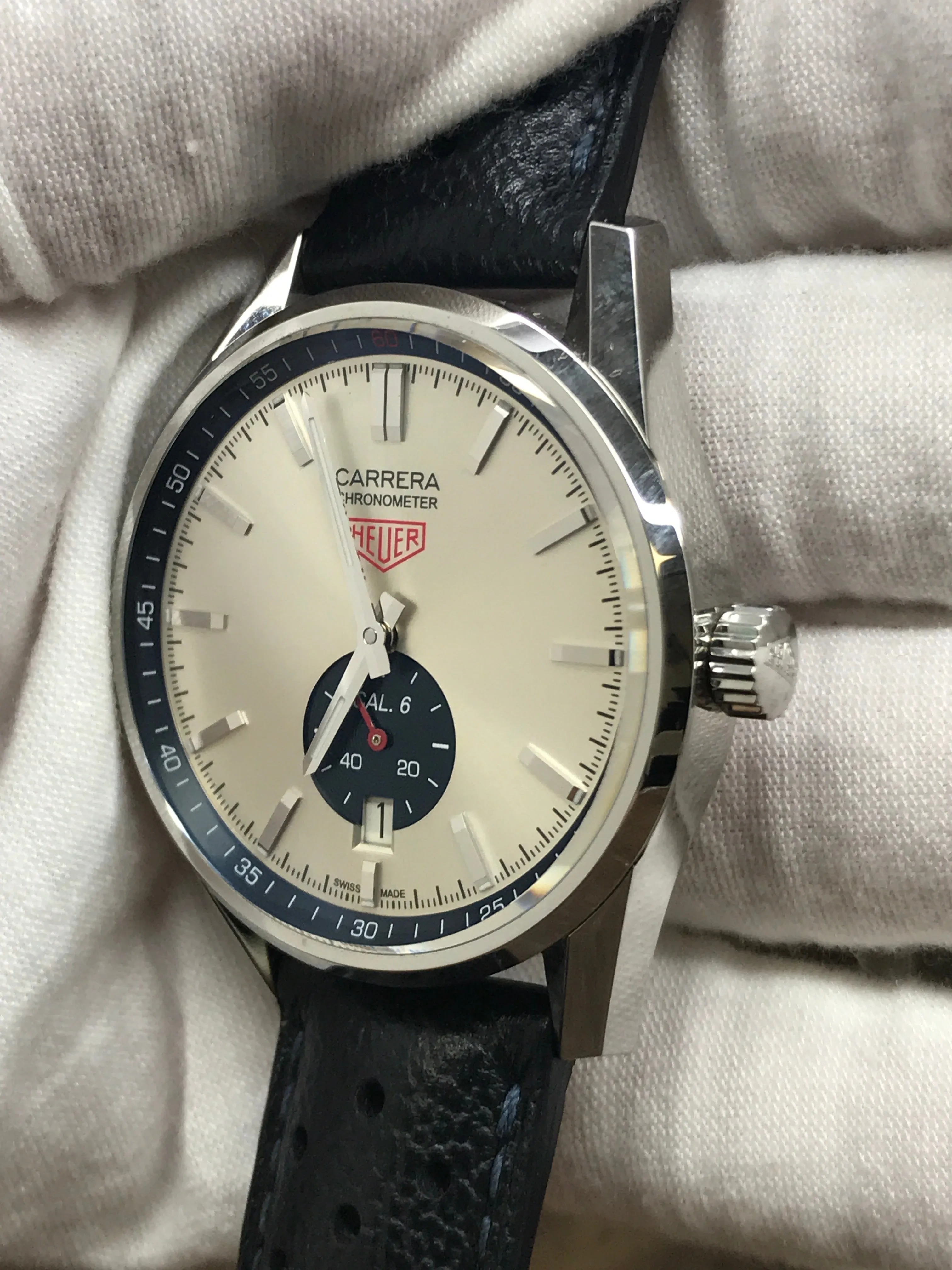 TAG Heuer Carrera Caliber 6 WV5111.FC6350 Silver Dial Automatic Men's Watch