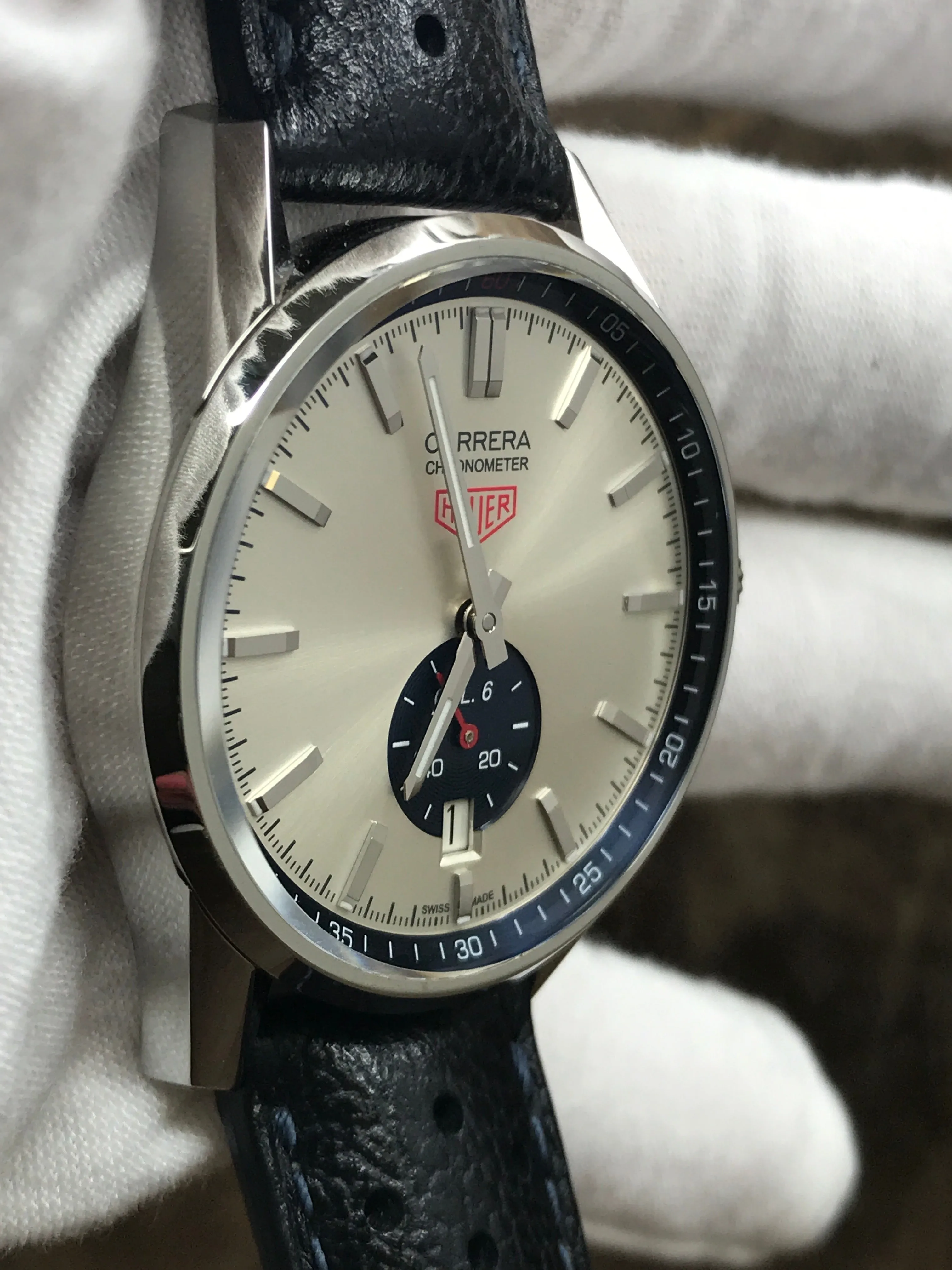 TAG Heuer Carrera Caliber 6 WV5111.FC6350 Silver Dial Automatic Men's Watch
