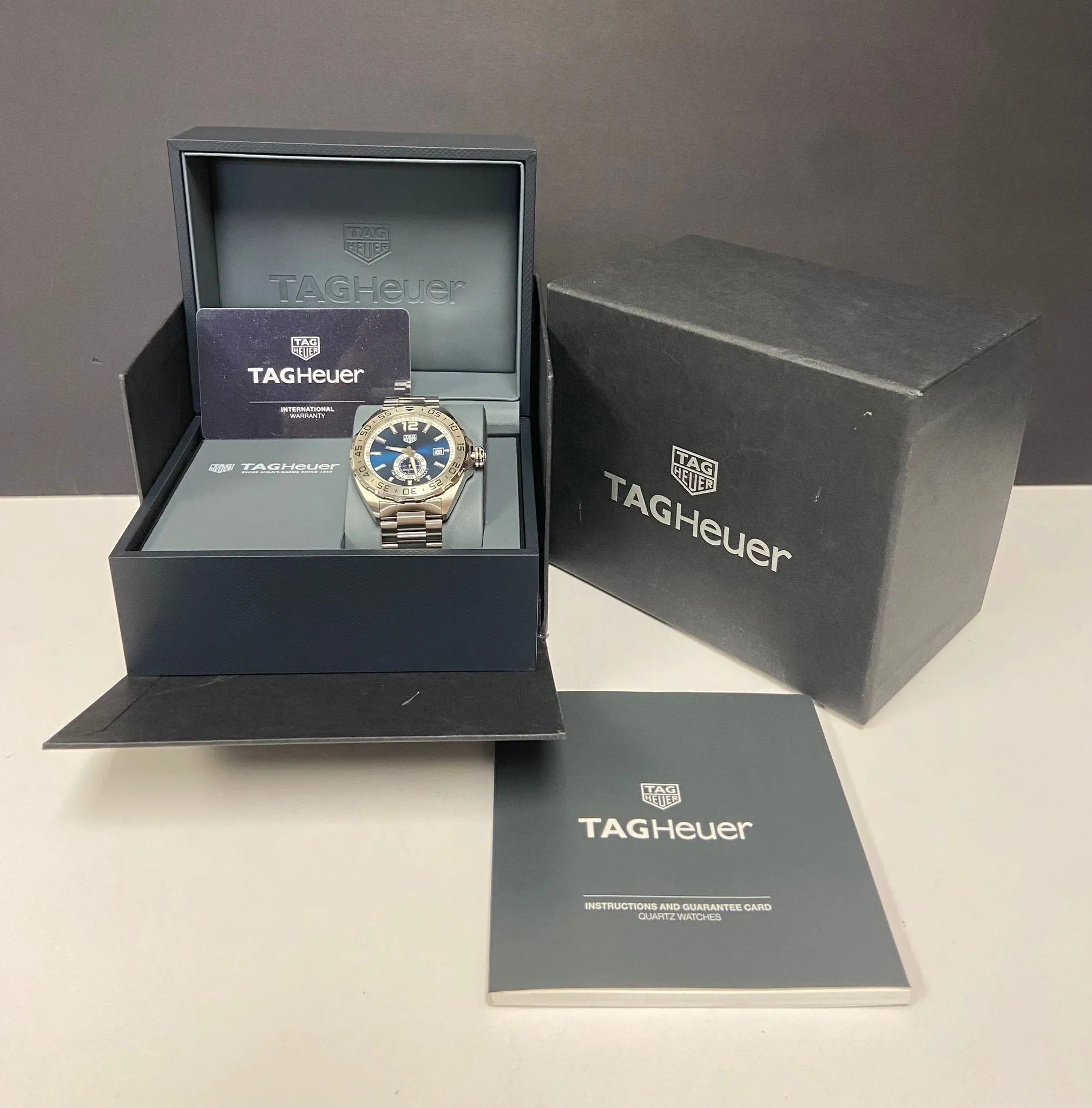 TAG Heuer Formula 1 Calibre 6 WAZ2014 Blue Dial Automatic Men's Watch