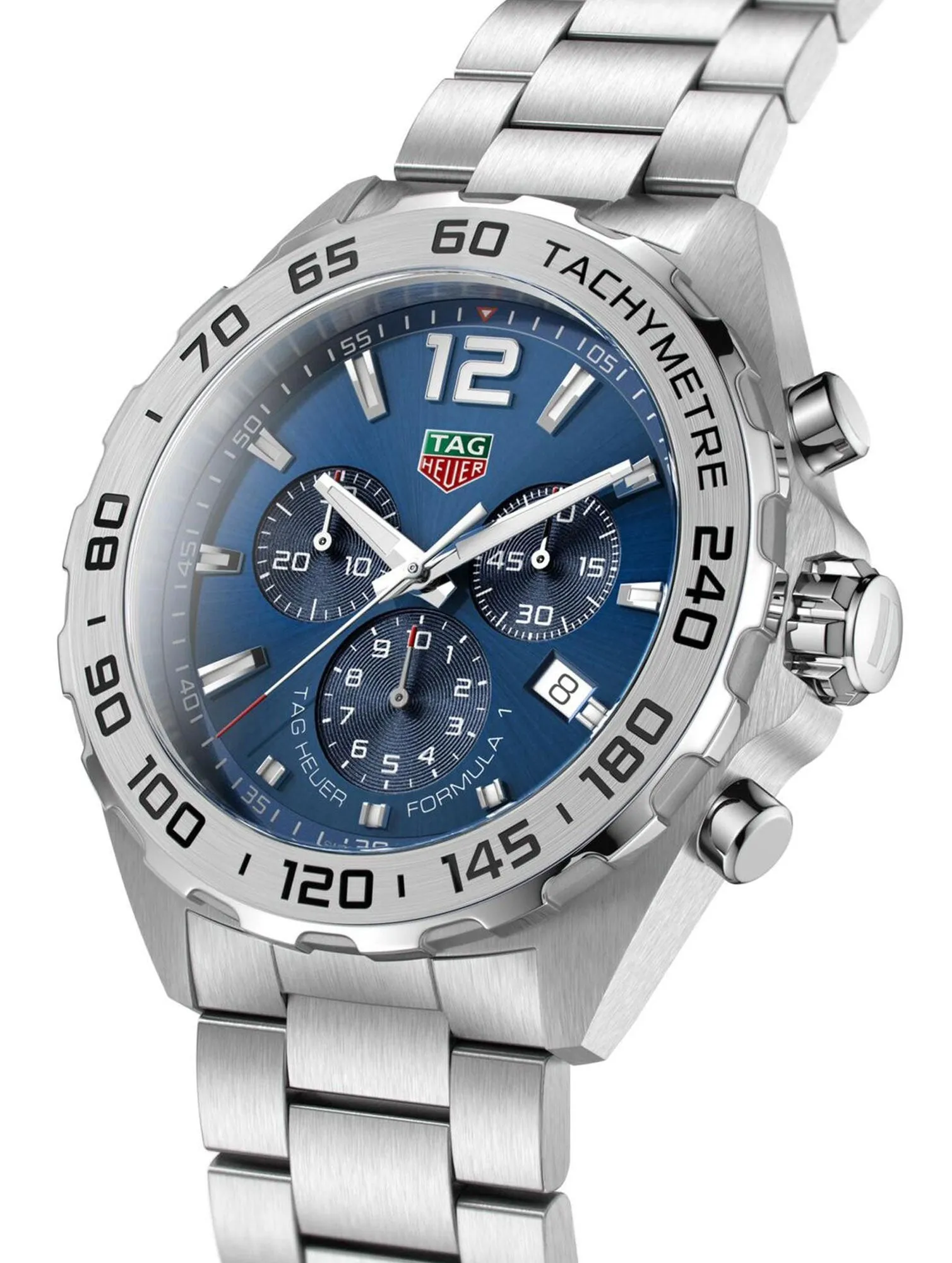 TAG Heuer Formula 1 Chronograph Stainless Steel Blue Dial Date Divers Quartz Mens Watch CAZ101K.BA0842