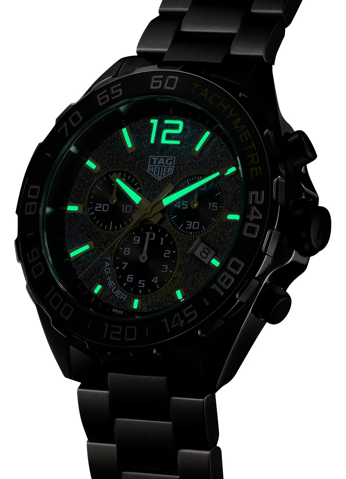 TAG Heuer Formula 1 Chronograph Stainless Steel Gray Dial Date Divers Quartz Mens Watch CAZ101AG.BA0842