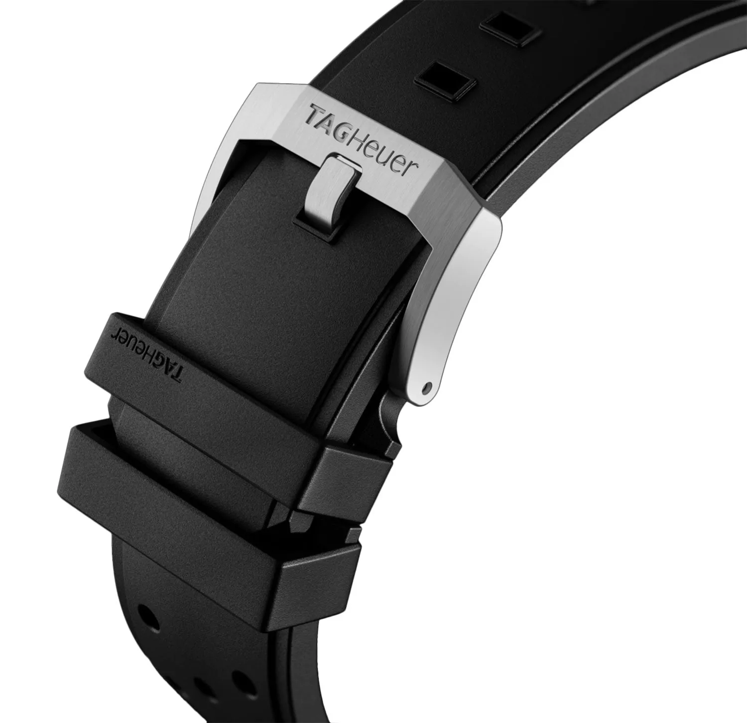 TAG Heuer Formula 1 Stainless Steel Black Rubber Strap Black Dial Date Divers Quartz Mens Watch WAZ1110.FT8023