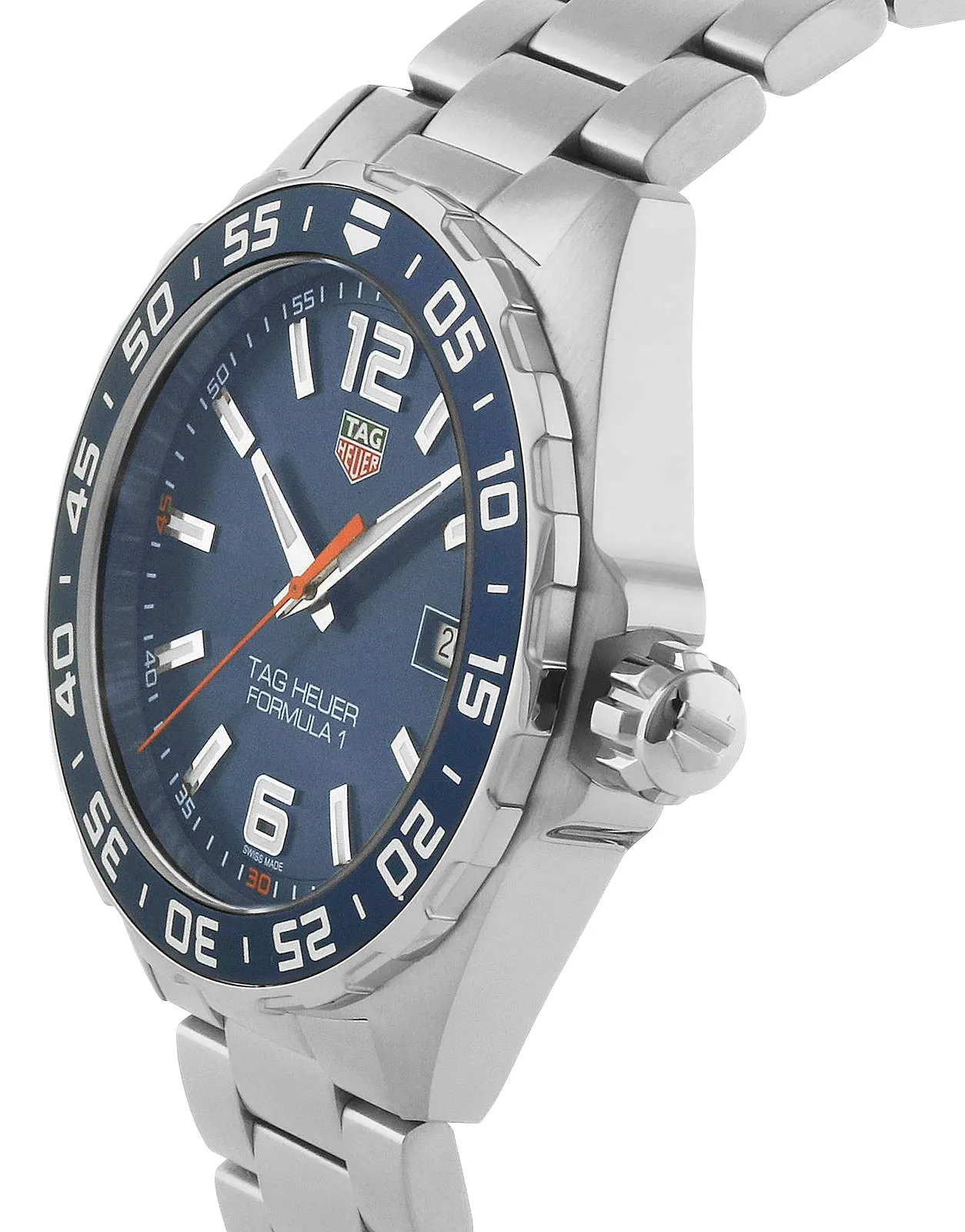 TAG Heuer Formula 1 Stainless Steel Blue Dial Date Divers Quartz Mens Watch WAZ1010.BA0842