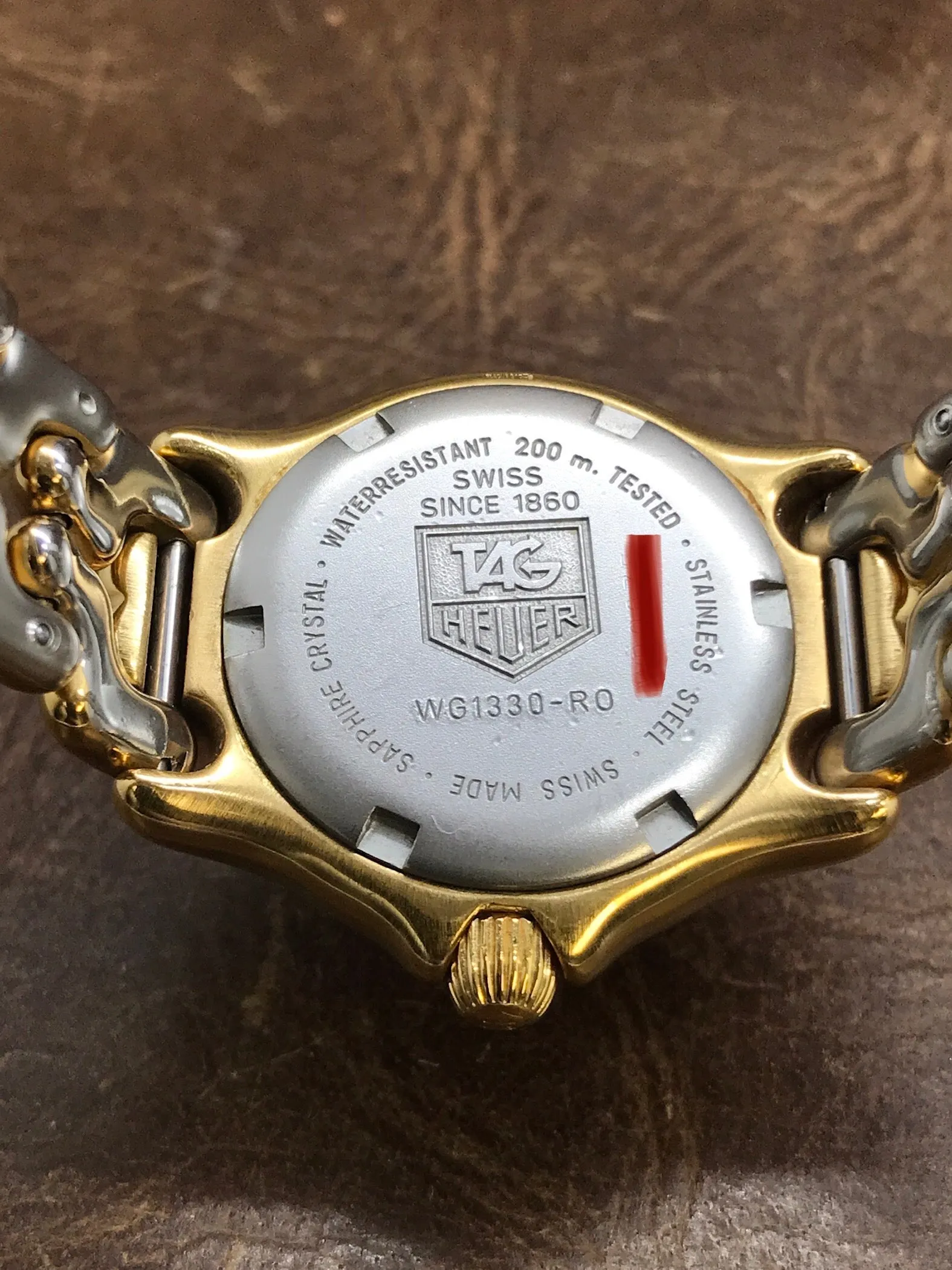 TAG Heuer Professional 200M WG1330-RO Creme white Dial Quartz Women's Watch