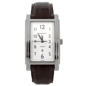 Tiffany & Co. Grand Stainless Steel White Dial 29mm 19291103 Full Set