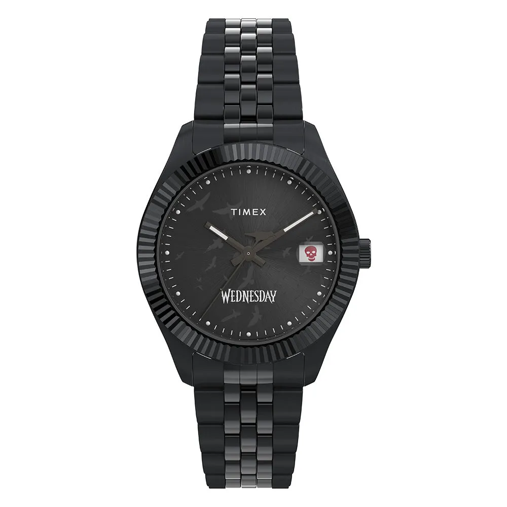 Timex X Wednesday 3-Hand 36mm Stainless Steel Band