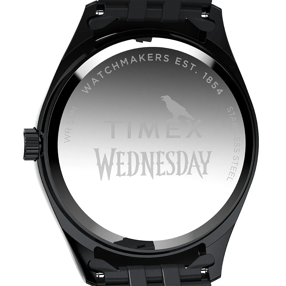Timex X Wednesday 3-Hand 36mm Stainless Steel Band