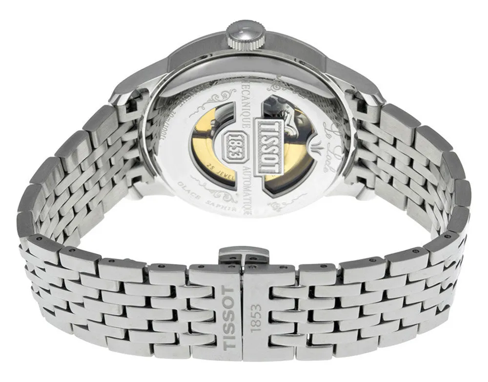 Tissot Le Locle Stainless Steel Automatic Black Dial Date Mens Watch T41148352