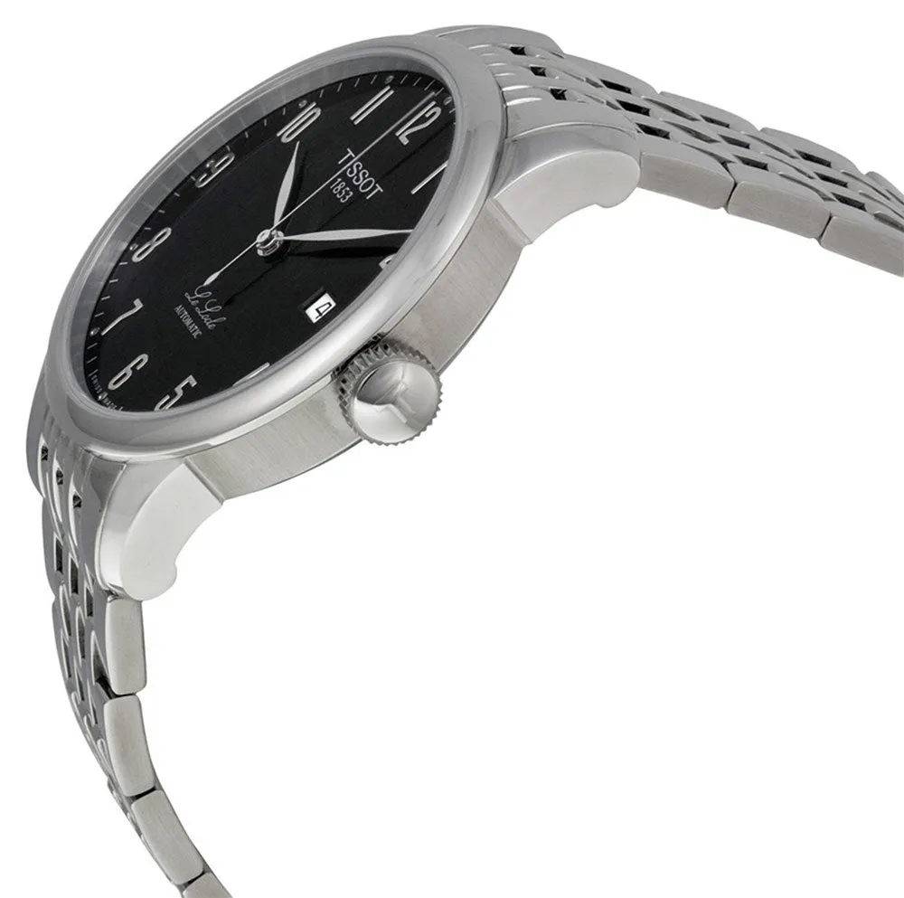 Tissot Le Locle Stainless Steel Automatic Black Dial Date Mens Watch T41148352