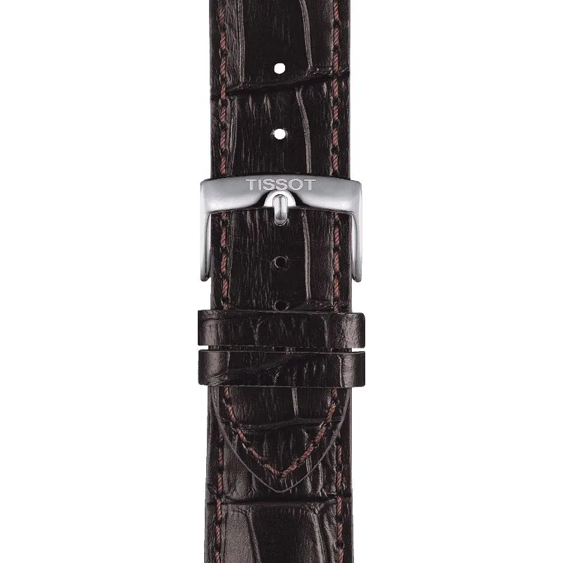 Tissot Official Brown Leather Strap Lugs 22mm