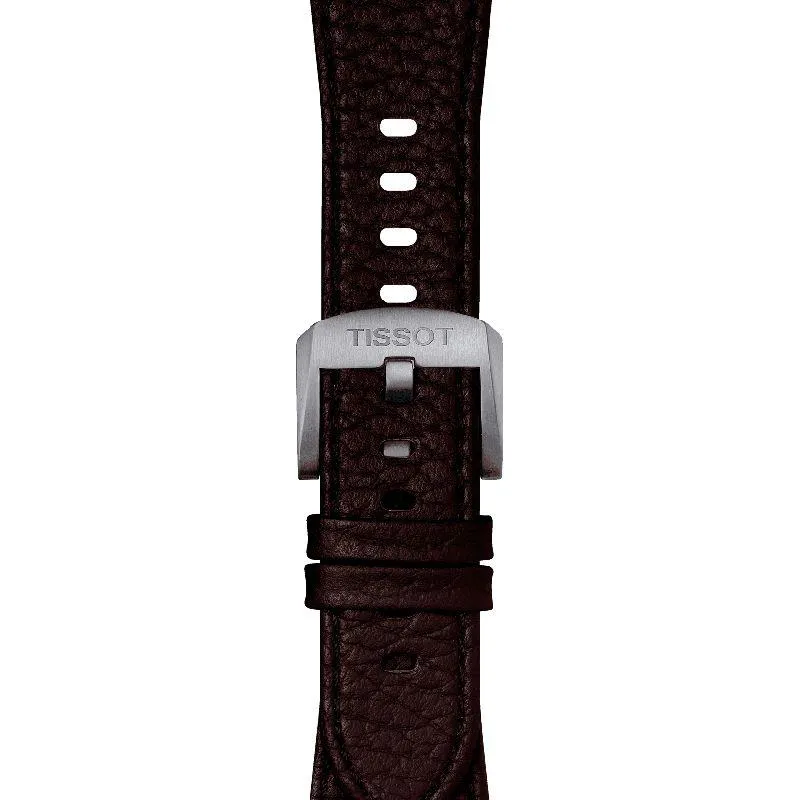 Tissot Official Brown PRX Leather Strap with Steel Endpiece