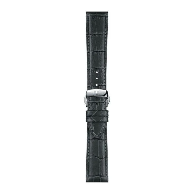 Tissot Official Grey Leather Strap Lugs 21mm