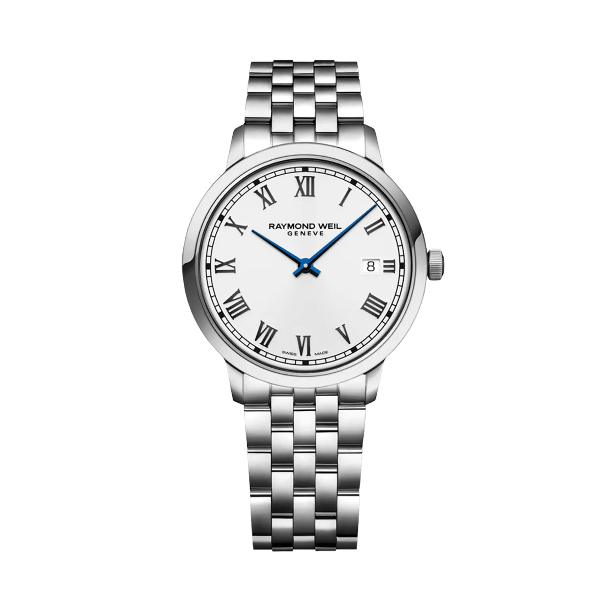 Toccata Men's Quartz White Dial Bracelet Watch, 39mm