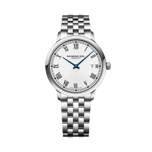 Toccata Men's Quartz White Dial Bracelet Watch, 39mm