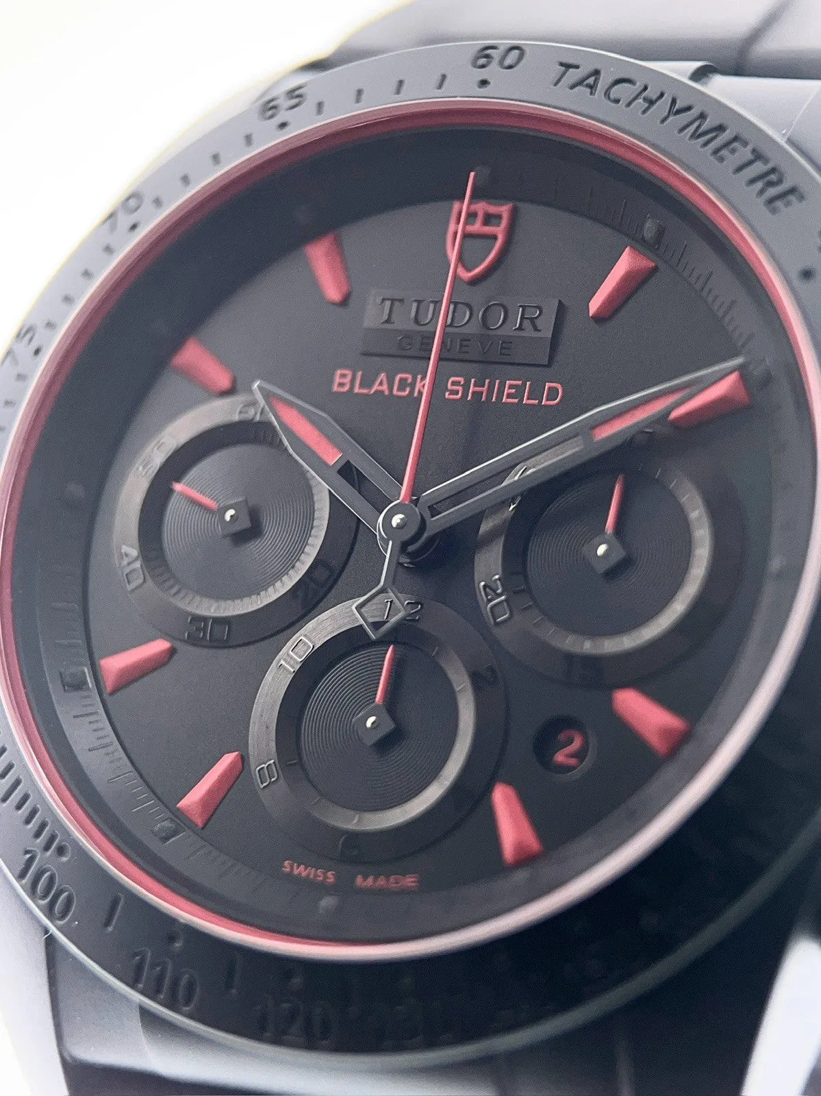 Tudor Fastrider Black Shield Ceramic Black Dial 42mm Automatic Mens Watch 42000C