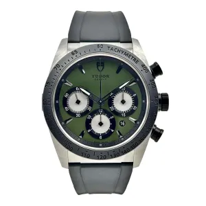 Tudor Fastrider Chronograph Automatic 42mm Steel Mens Strap Watch Date Ref-42010