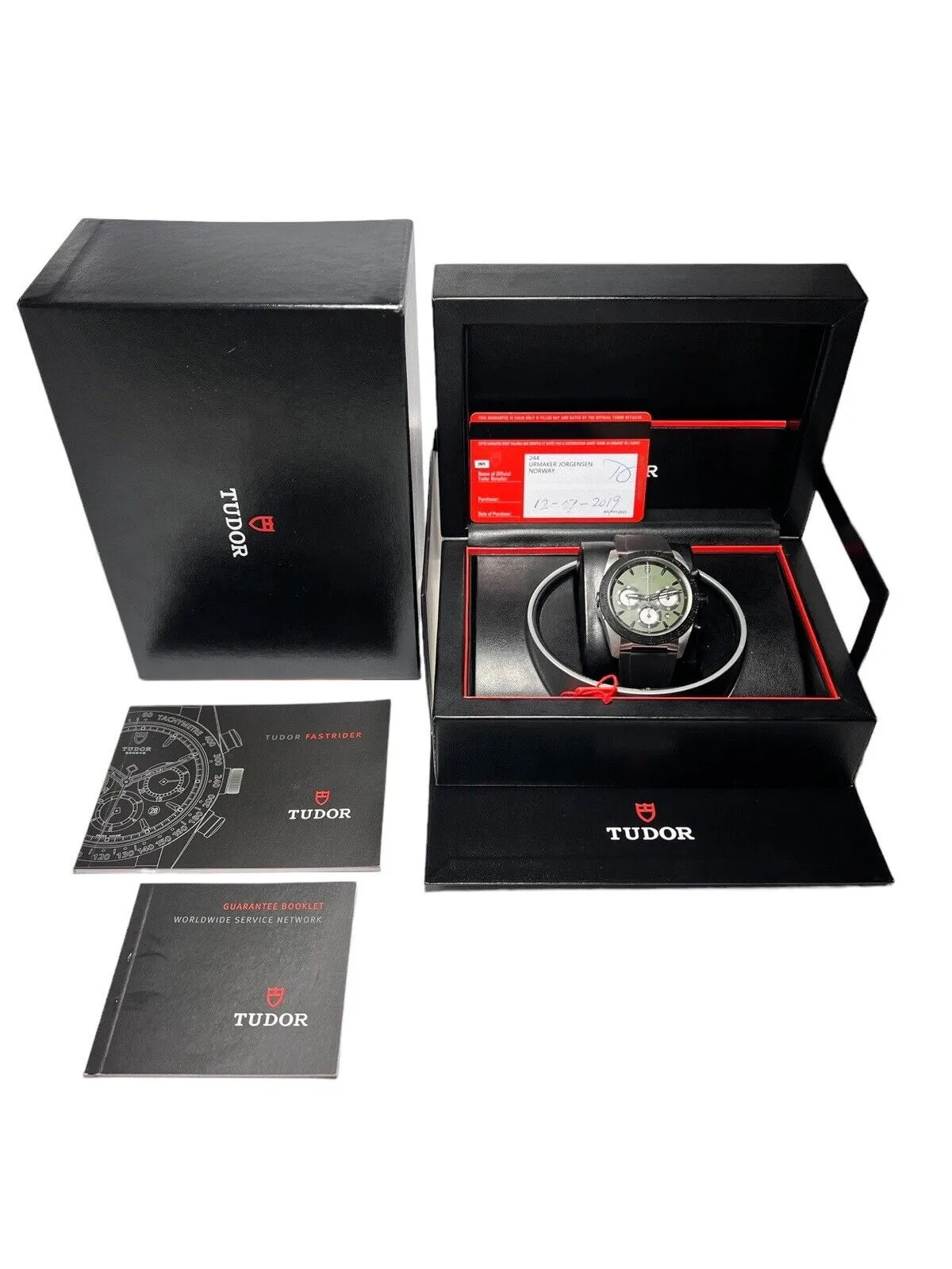 Tudor Fastrider Chronograph Automatic 42mm Steel Mens Strap Watch Date Ref-42010