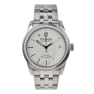 Tudor Glamour Date 36mm Automatic Stainless Silver Dial Watch Only Ref. 55000
