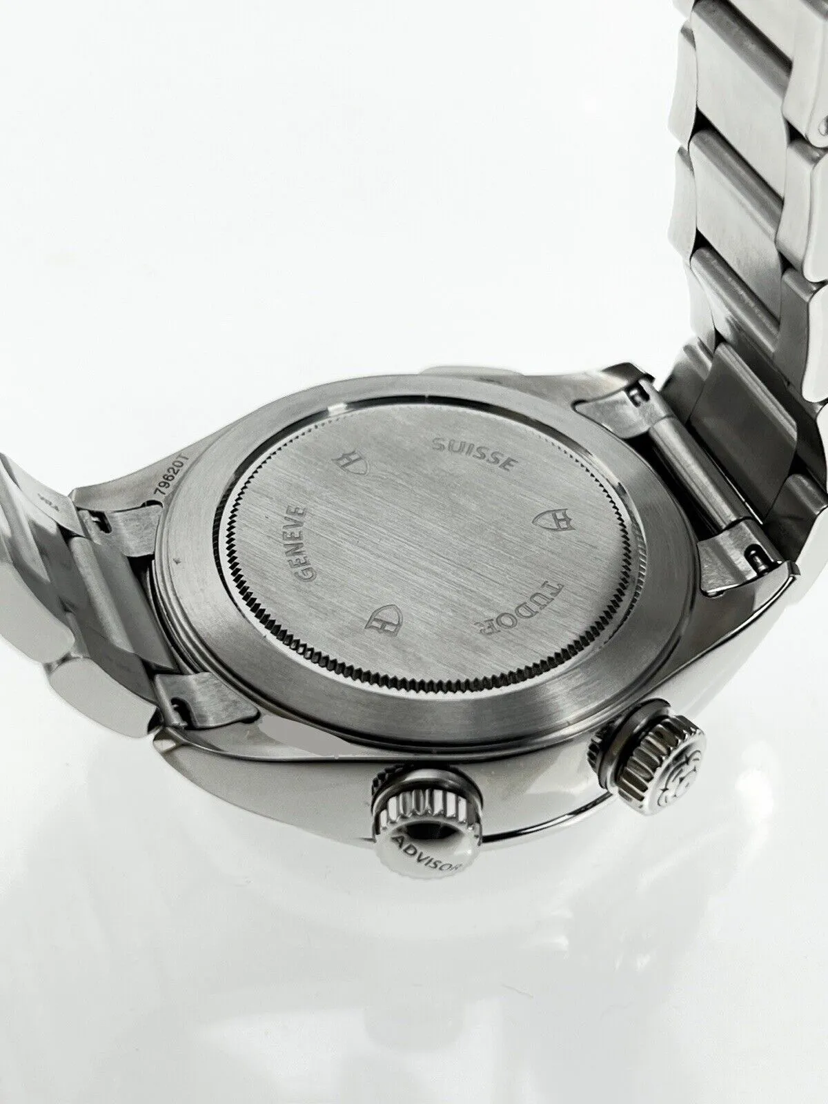 Tudor Heritage Advisor Alarm Automatic Mens Watch 42mm Steel 79620T W/ Box