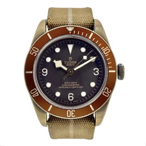 TUDOR Heritage Black Bay 79250B Bronze Brown Dial Automatic Men's Watch B&P