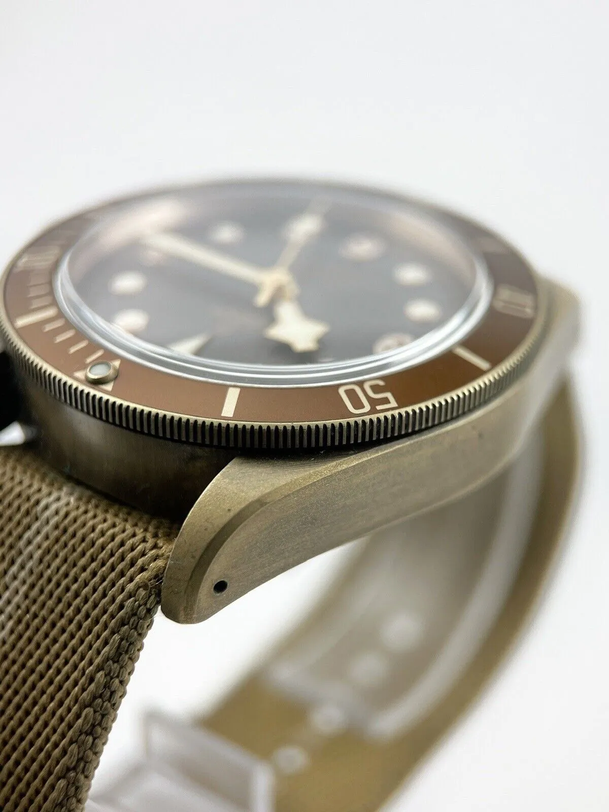 TUDOR Heritage Black Bay 79250B Bronze Brown Dial Automatic Men's Watch B&P