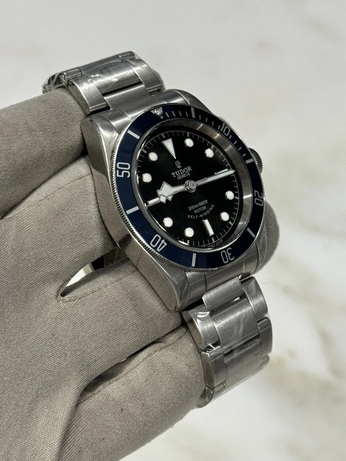 Tudor Heritage Black Bay Blue Steel Blue 41mm Automatic Men’s Watch 79220B