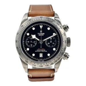 TUDOR Heritage BLACK BAY CHRONOGRAPH BLACK DIAL 41MM Automatic 79350 B/P