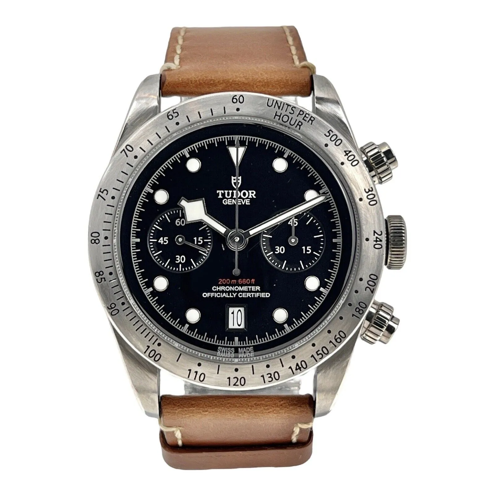 TUDOR Heritage BLACK BAY CHRONOGRAPH BLACK DIAL 41MM Automatic 79350 B/P