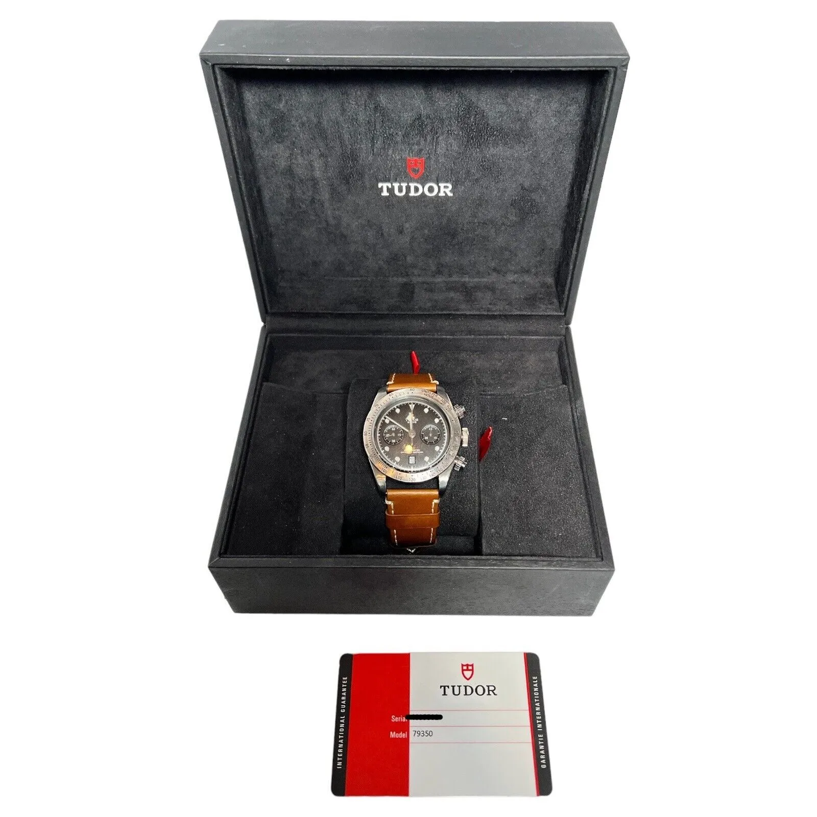 TUDOR Heritage BLACK BAY CHRONOGRAPH BLACK DIAL 41MM Automatic 79350 B/P