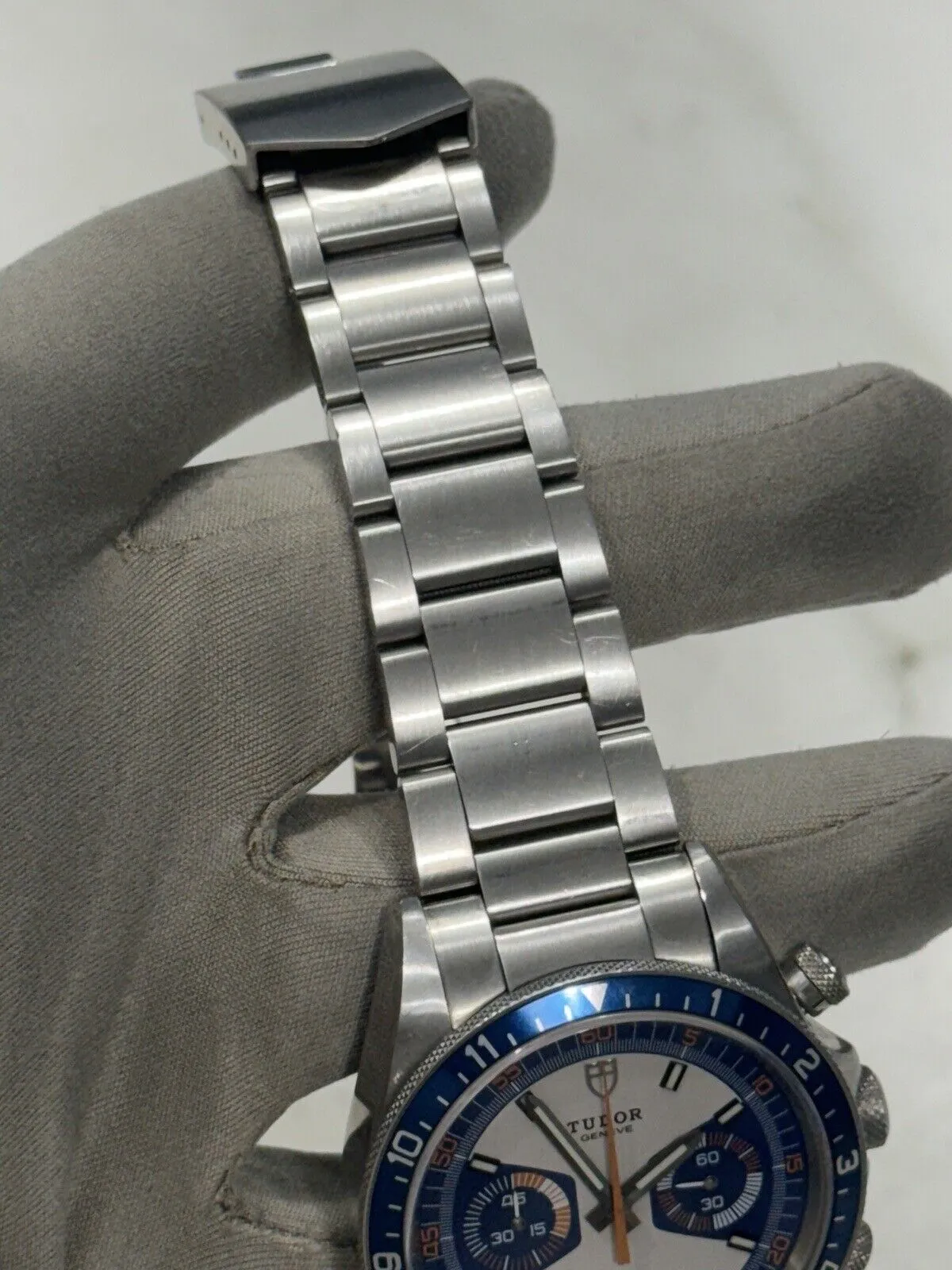 Tudor Heritage Chronograph Blue Stainless Steel 42mm Automatic Mens Watch 70330B
