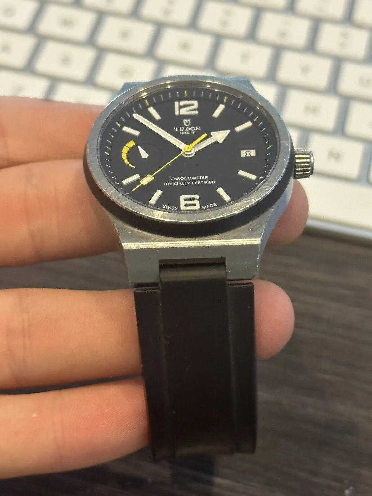Tudor North Flag 91210N Stainless Steel 40mm Black Dial Automatic Watch  - B/P