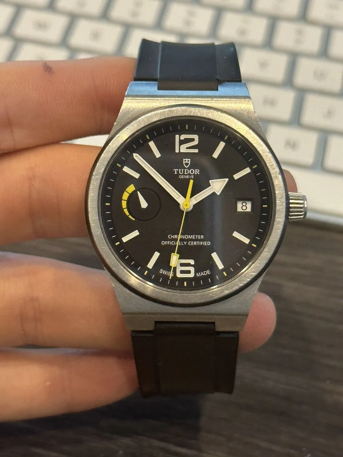 Tudor North Flag 91210N Stainless Steel 40mm Black Dial Automatic Watch  - B/P